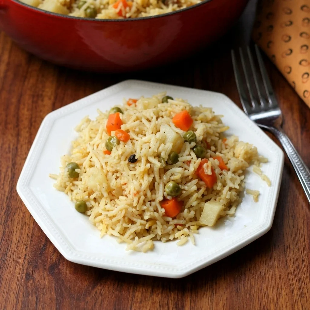 Vegetarian biryani and basmati rice dishes at Vinni's by Vinayak Sargent Ave, Winnipeg